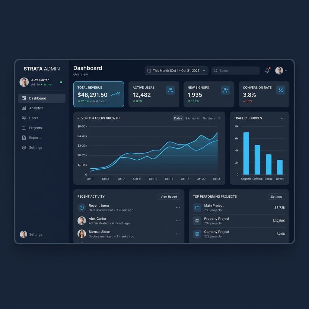 NeuronAI — Healthcare Dashboard preview